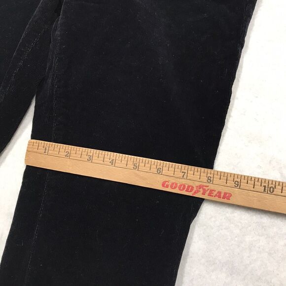 ADRIANO GOLDSCHMIED Isabelle Corduroy Pant Women 26R(28x26) Black Button Fly - Picture 8 of 16